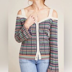 Anthropologie Krissy Plaid sweater